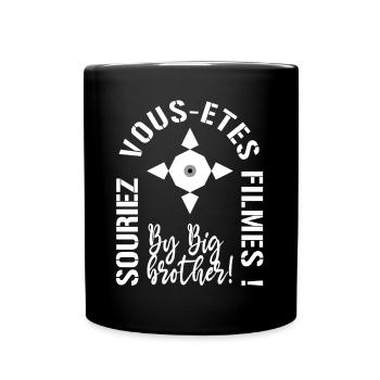 souriez vous etes filmes - Mug uni - noir - Devant