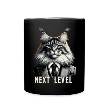 Maine Coon Cat Next Level Costume Cadeau de réussite - Mug uni - noir - Devant