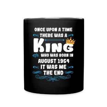 Il était une fois un roi. Anniversaire d’août 1954 - Mug uni - noir - Devant
