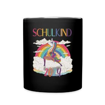 Schulkind 2024 - Next Level - Tasse einfarbig - Schwarz - Vorne