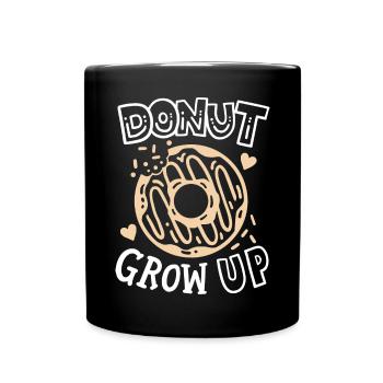Donut Donut-Wortspiel - Tasse einfarbig - Schwarz - Vorne