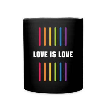 Mois de la fierté LGBT - Love is Love - Mug uni - noir - Devant