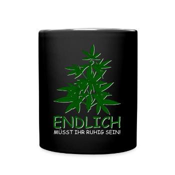 Cannabis légal - Mug uni - noir - Devant