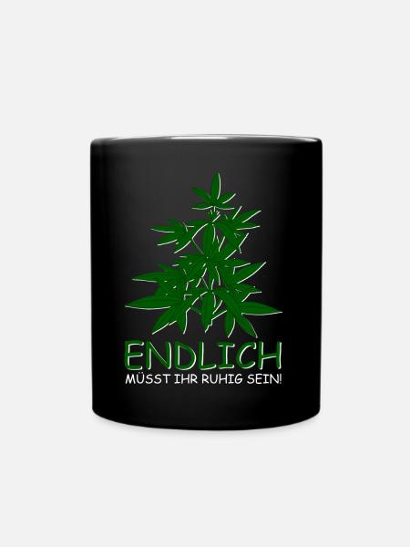Cannabis Legal - Tasse einfarbig - Schwarz