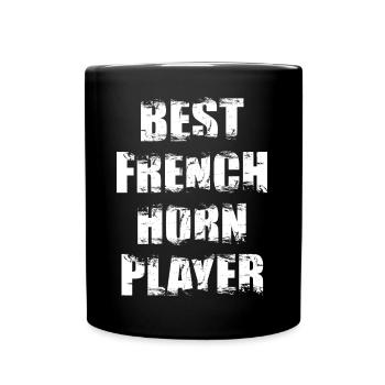 Bester Waldhornspieler - Tasse einfarbig - Schwarz - Vorne