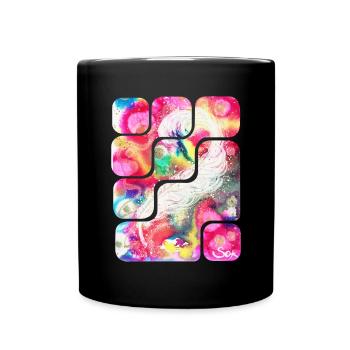 Magic Feather Creativity - Sonja Ariel von Staden - Full Colour Mug - black - Front