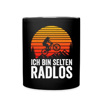 Rarely wheelless bicycle mountain bike road bike bike - Full Colour Mug - black - Front