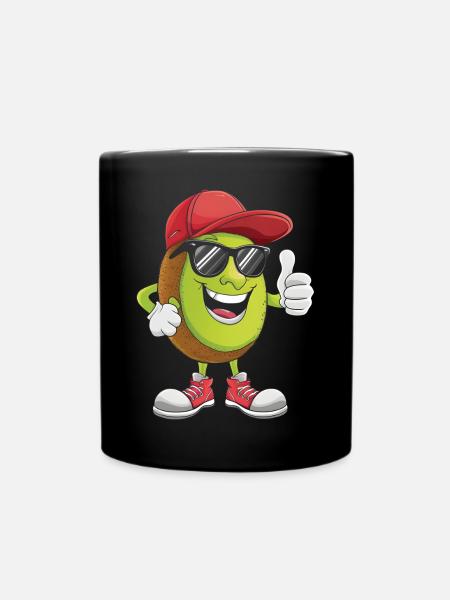 Kiwi - Tasse einfarbig - Schwarz