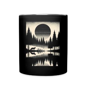 FUCHS IM WALD - Tasse einfarbig - Schwarz - Vorne