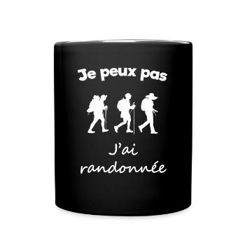 Humour Idea Gift Hike Rondonnée - Full Colour Mug - black - Front