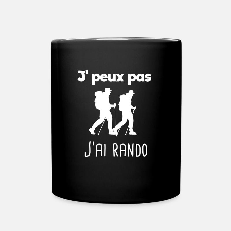 Je peux pas j'ai randonnée - Mug uni - noir
