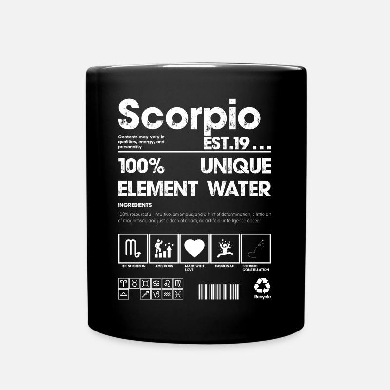 T-shirt à logo d’eau Scorpio Element - Mug uni - noir