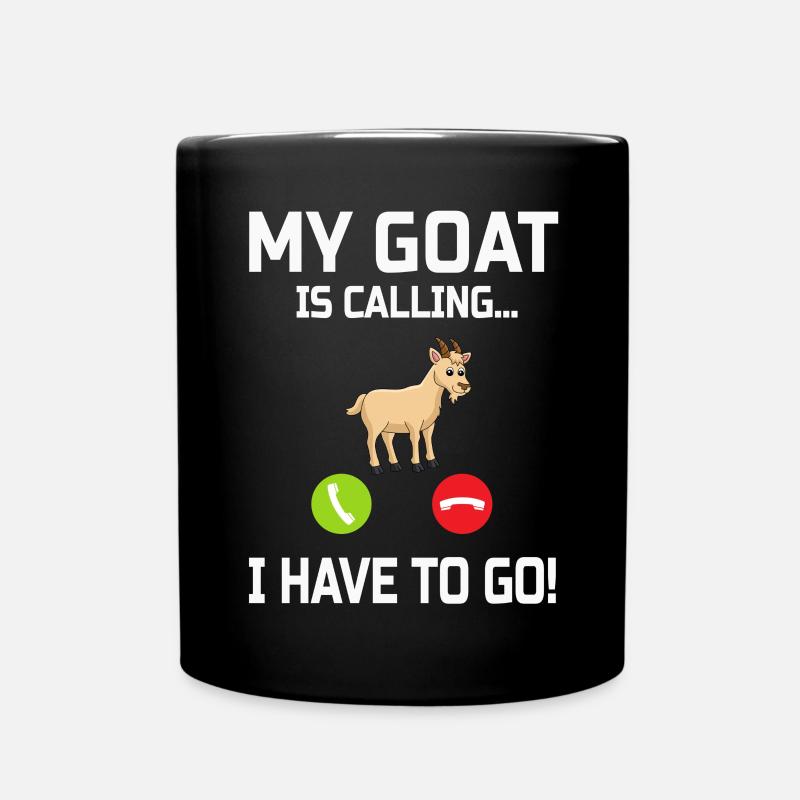 Chèvre - Mug uni - noir