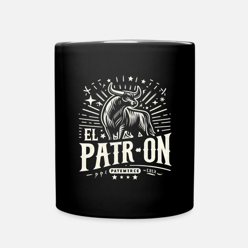 El PatrOn Bull Logo - Full Colour Mug - black