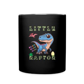 Dinosaure préhistorique Carnivore Rapace Crétacé - Mug uni - noir - Devant