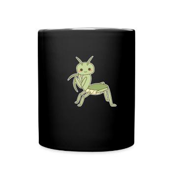 Élégante mante religieuse - Mug uni - noir - Devant