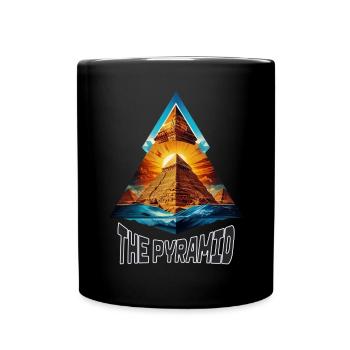 Die Pyramide - Tasse einfarbig - Schwarz - Vorne
