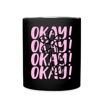 Design de déclaration - Mug uni - noir - Devant