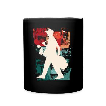 Golf Golfen Golfspieler Sport Hobby Club Vintage - Tasse einfarbig - Schwarz - Vorne