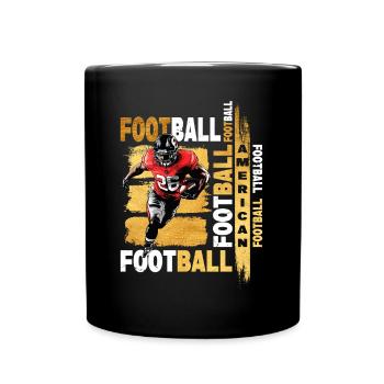Joueur de football américain USA America Sports Gold - Mug uni - noir - Devant