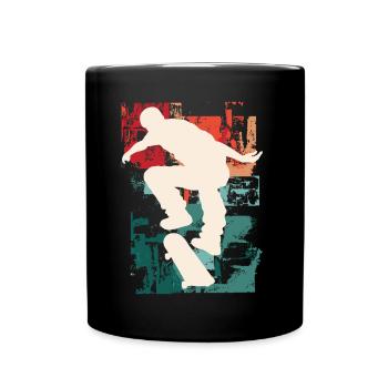 Skateboarding Skate Skater Skateboard Sk8 Vintage - Mug uni - noir - Devant
