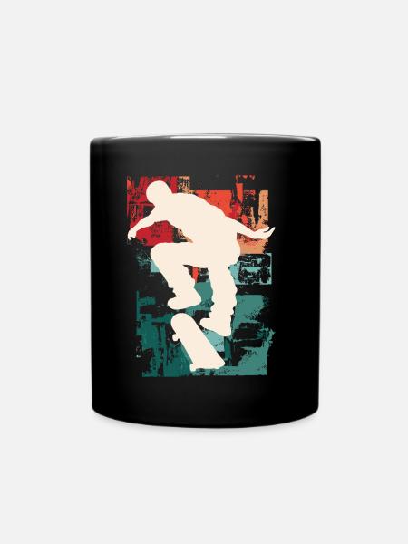 Skateboarding Skate Skater Skateboard Sk8 Vintage - Mug uni - noir