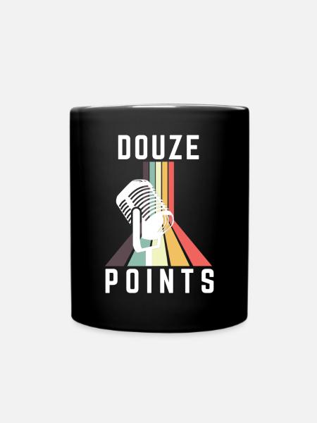 Douze Points Eurovision Song Contest - Full Colour Mug - black
