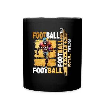 Joueur de football américain USA America Sports Gold - Mug uni - noir - Devant