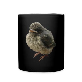 Branche des jeunes oiseaux - Mug uni - noir - Devant