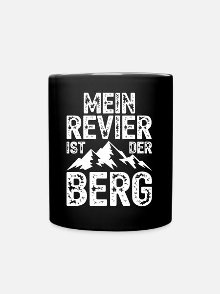My territory is the mountain - Full Colour Mug - black