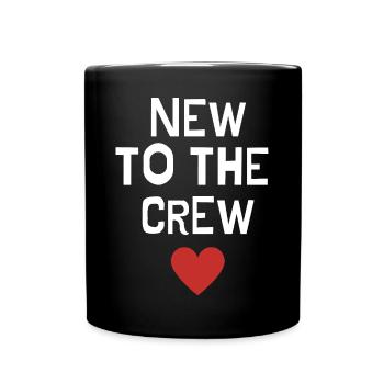 New to the crew - Tasse einfarbig - Schwarz - Vorne