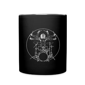 Da Vinci Rocks drums - Mug uni - noir - Devant