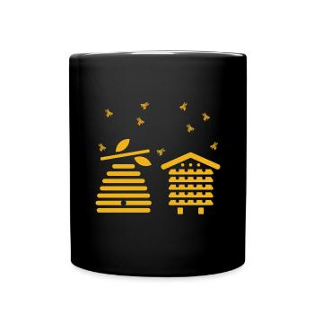Beekeeper bee colony - Full Colour Mug - black - Front