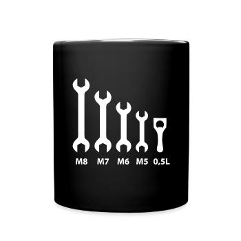 KFZ-Mechaniker - Tasse einfarbig - Schwarz - Vorne