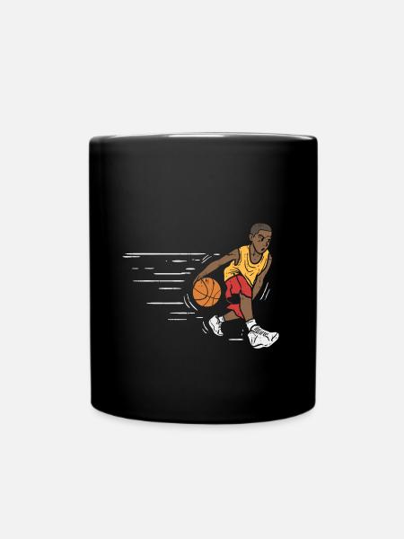 Basketball enfant basketteur dribble - Mug uni - noir