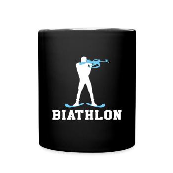 Biathlon competition - Full Colour Mug - black - Front