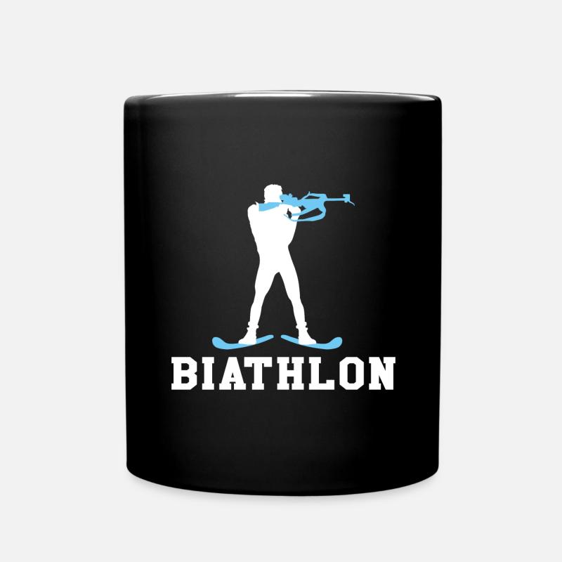 Compétition de biathlon - Mug uni - noir