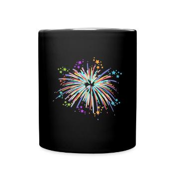 Pyrotechnik Feuerwerk - Tasse einfarbig - Schwarz - Vorne