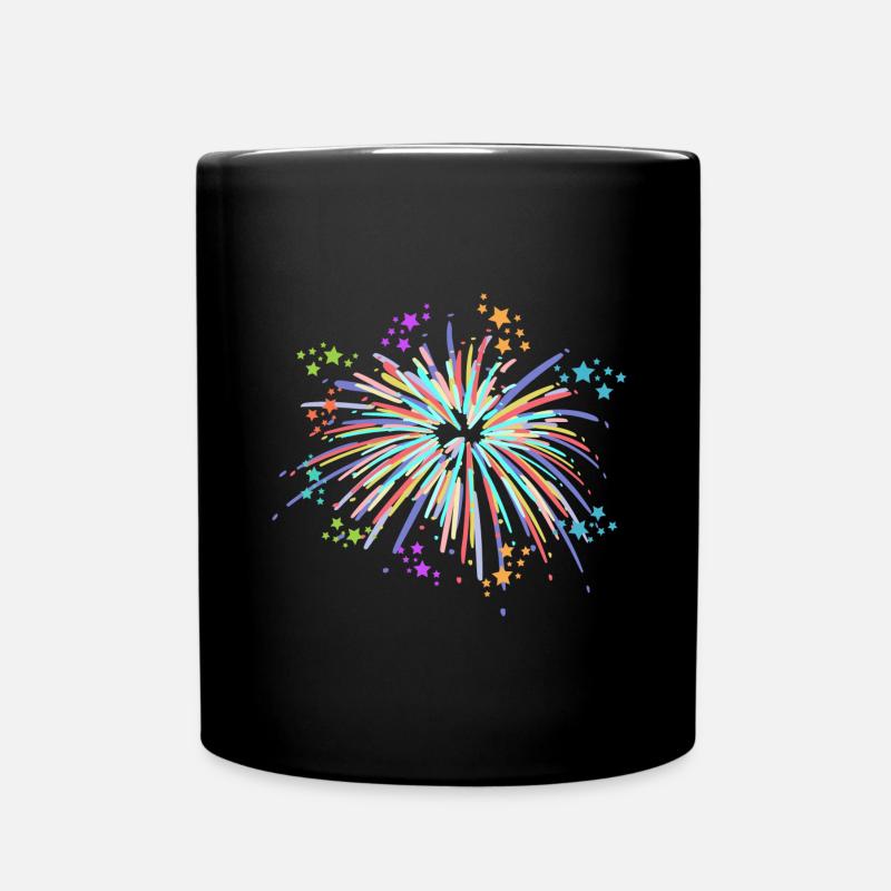 Feux d'artifice pyrotechniques - Mug uni - noir