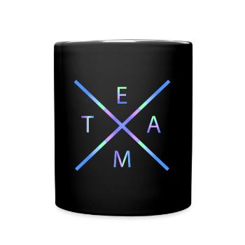 Team - Tasse einfarbig - Schwarz - Vorne