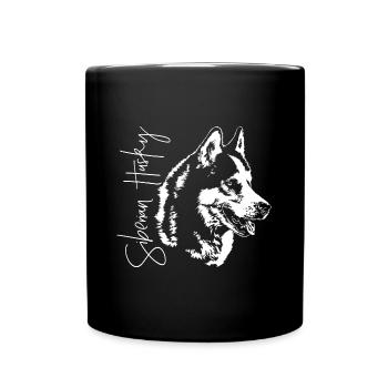 SIBERIAN HUSKY Dogs Dog Wilsigns portrait de chien - Mug uni - noir - Devant