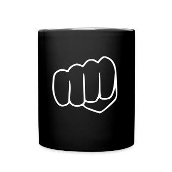 Emoji Faust croquis blanc - Mug uni - noir - Devant