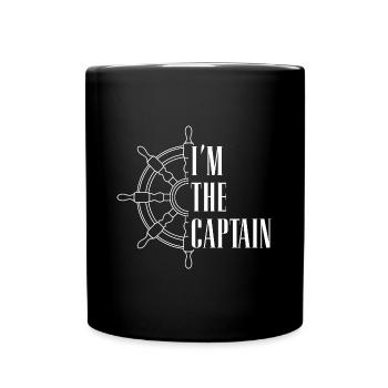 Je suis le capitaine - Mug uni - noir - Devant