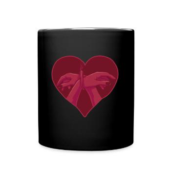 BDSM bondage bondage cadeau d’amour pour sub et - Mug uni - noir - Devant