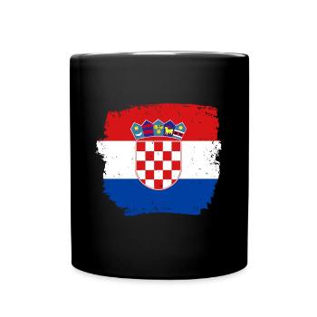 Hrvatska Pride Balkan Drapeau croate Croatie - Mug uni - noir - Devant