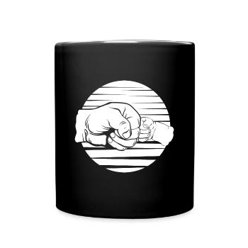 Happy First Father's Day Father Baby Faust - Full Colour Mug - black - Front