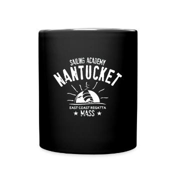 Nantucket sailing academy - Mug uni - noir - Devant