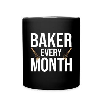 Boulanger - Mug uni - noir - Devant