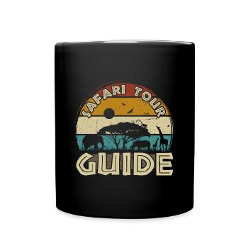 Safari Tour Guide Costume Africa Zoo Tour Tour - Mug uni - noir - Devant