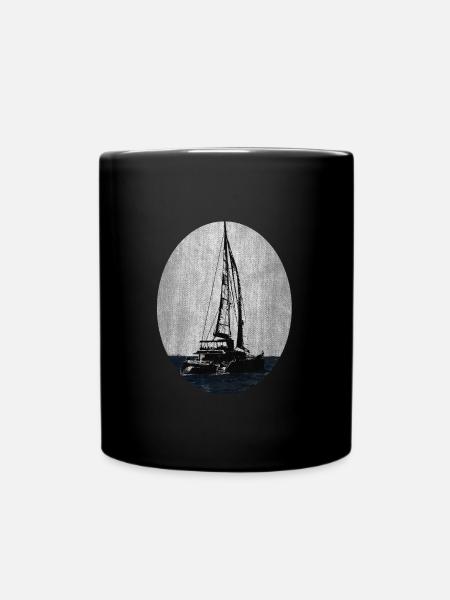 Catamaran Voilier - Mug uni - noir